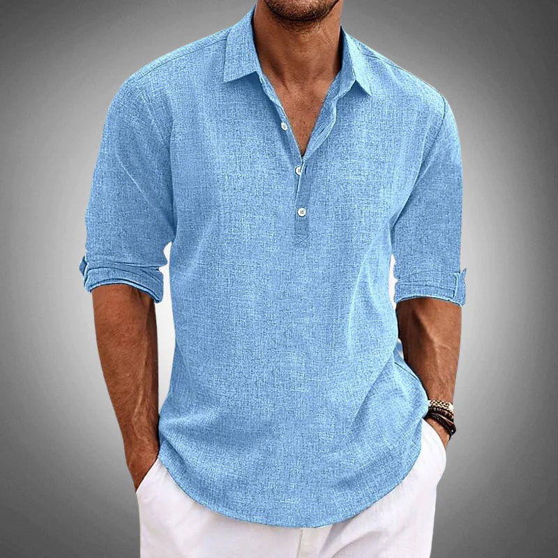 Éloi – Chemise à col revers homme