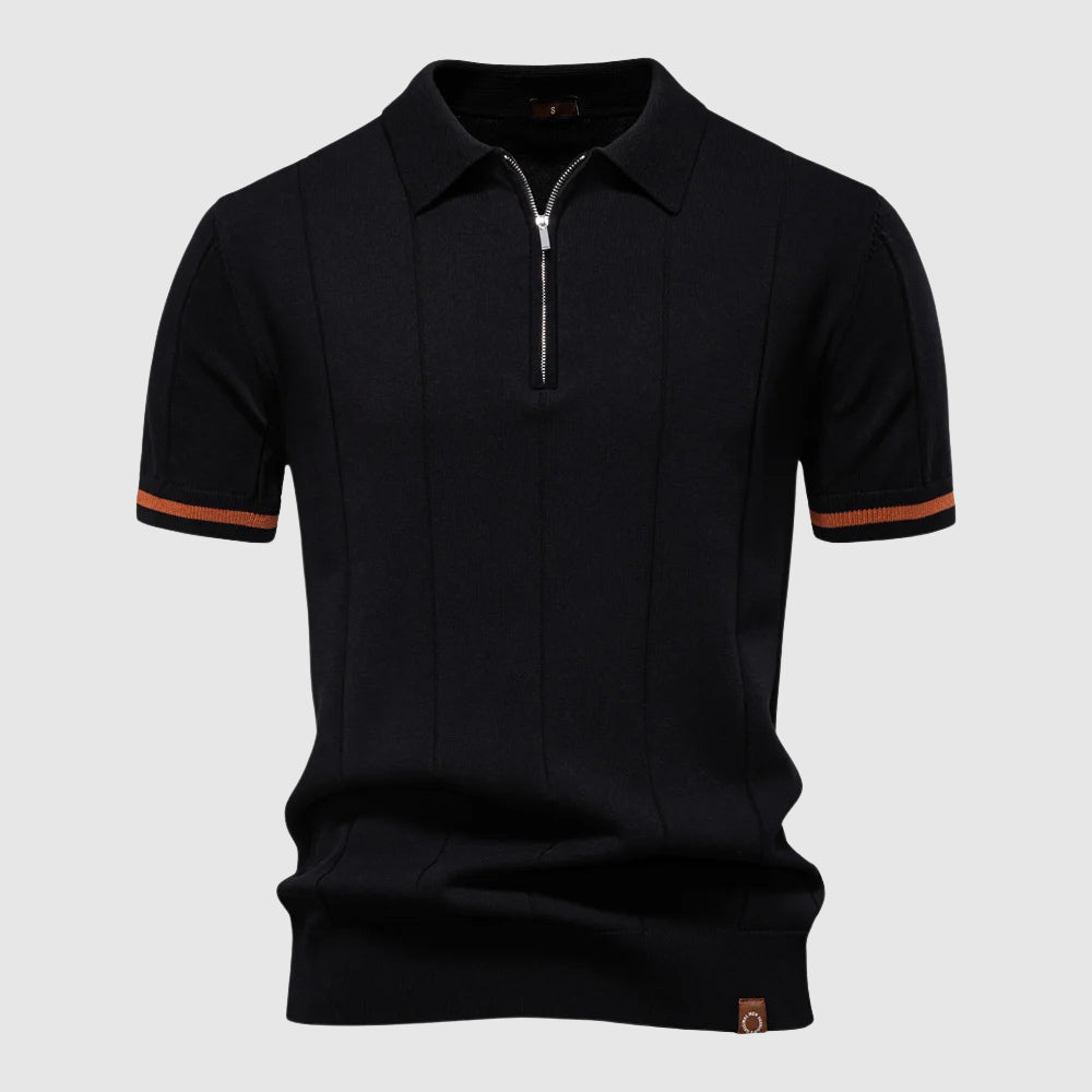 Axel – Polo à col zippé homme