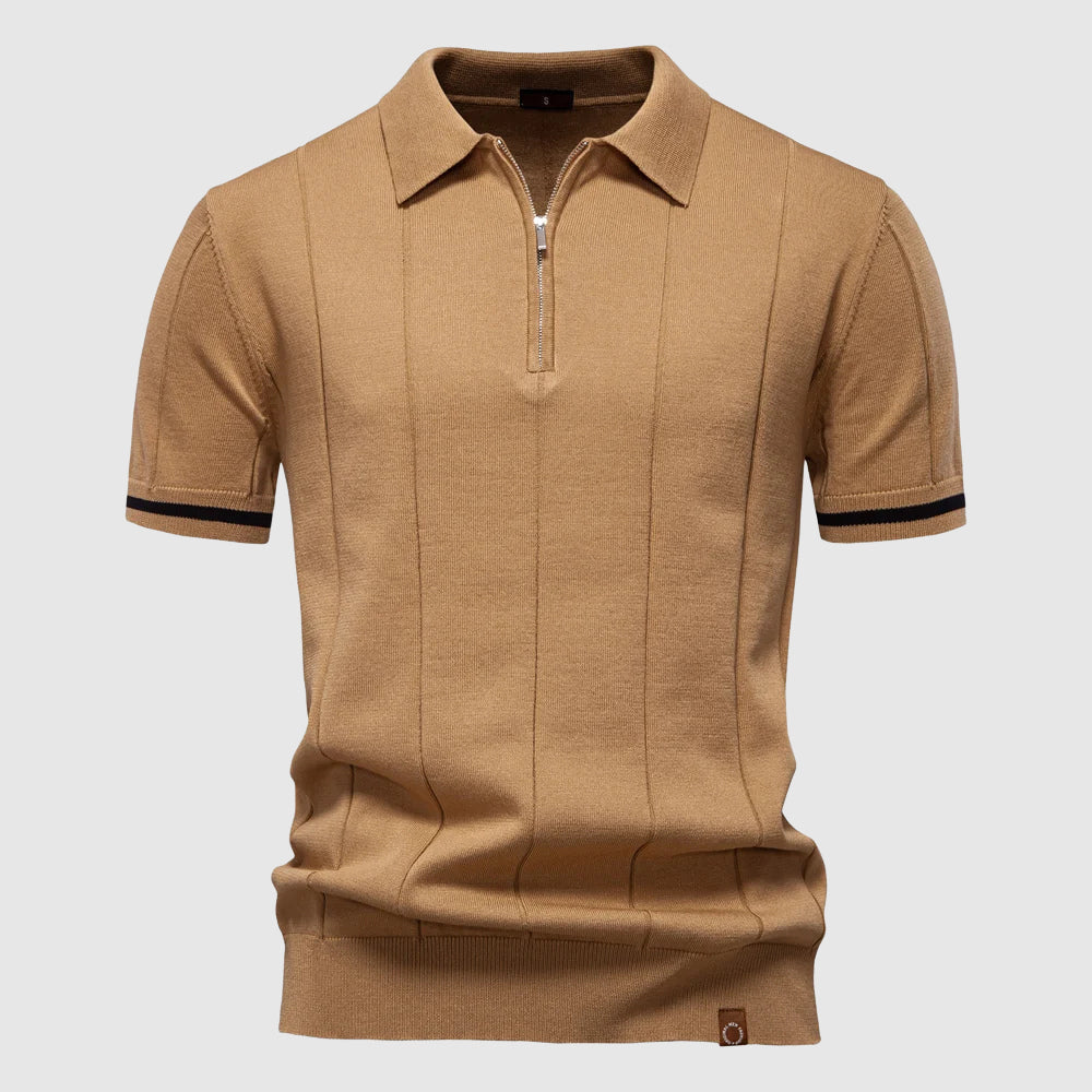 Axel – Polo à col zippé homme