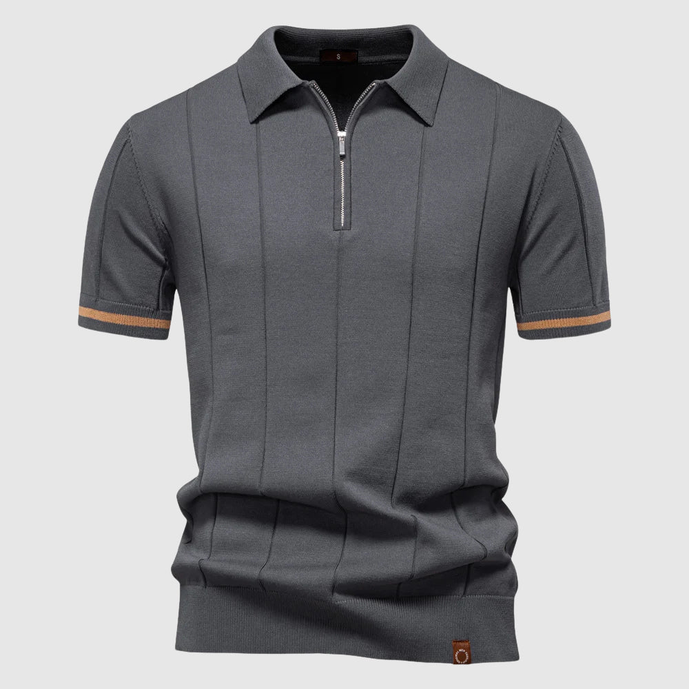 Axel – Polo à col zippé homme