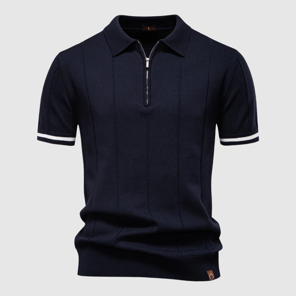 Axel – Polo à col zippé homme