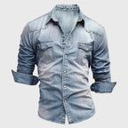 Noé – Chemise en denim à manches longues homme