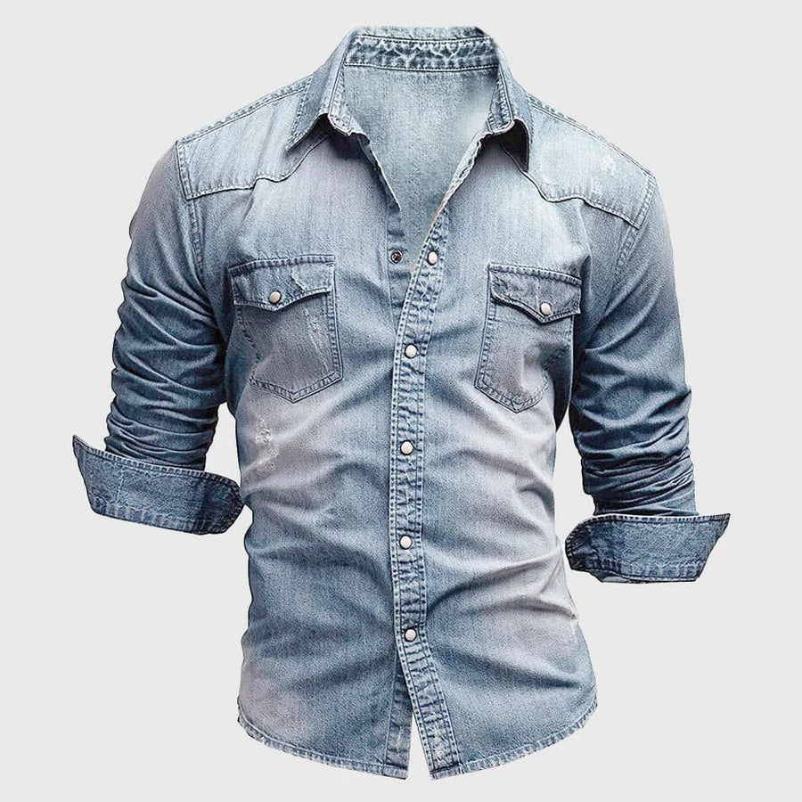 Noé – Chemise en denim à manches longues homme