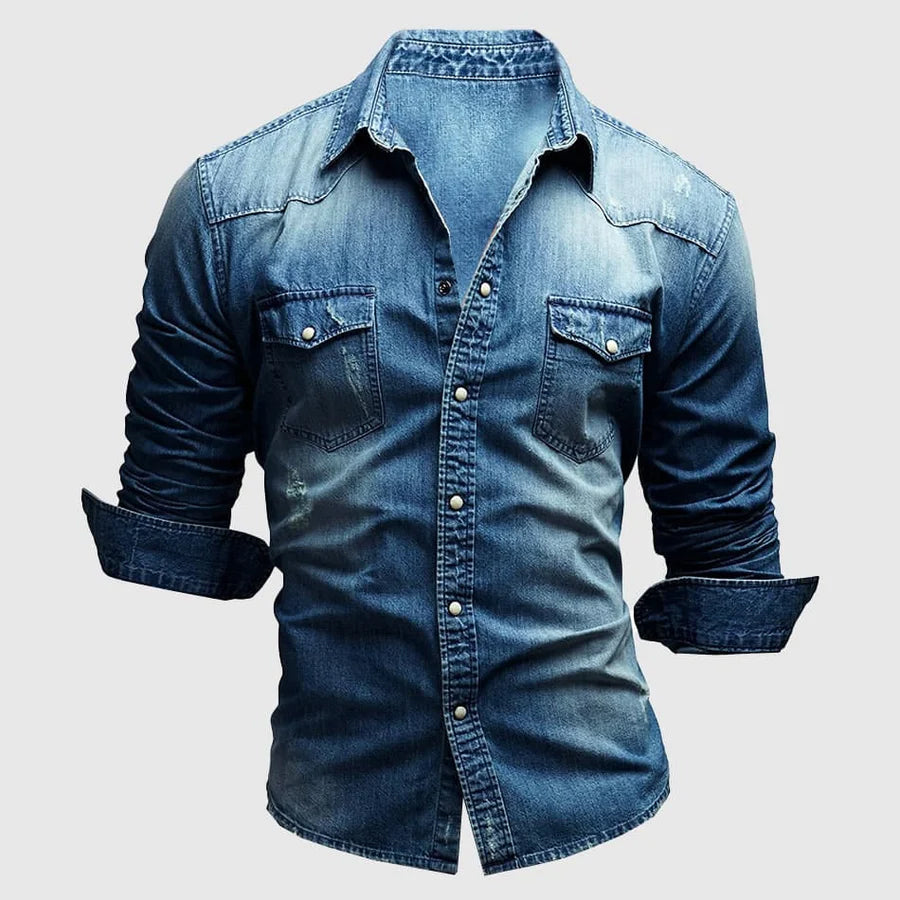Noé – Chemise en denim à manches longues homme
