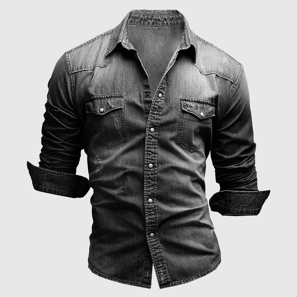 Noé – Chemise en denim à manches longues homme