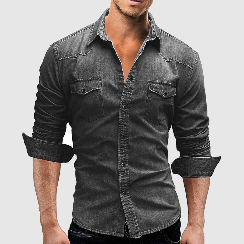 Noé – Chemise en denim à manches longues homme
