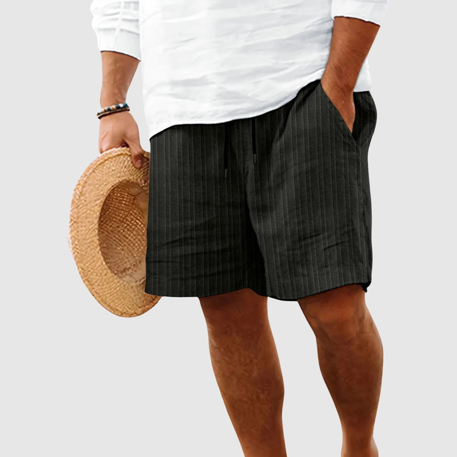 Clément – Short à rayures homme